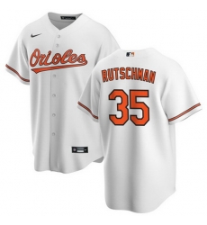 Men's Baltimore Orioles #35 Adley Rutschman White Cool Base Stitched Jersey Men's Baltimore Orioles #35 Adley Rutschman White Cool Base Stitched Jersey