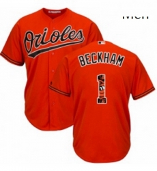 Mens Majestic Baltimore Orioles 1 Tim Beckham Authentic Orange Team Logo Fashion Cool Base MLB Jersey Mens Majestic Baltimore Orioles 1 Tim Beckham Authentic Orange Team Logo Fashion Cool Base MLB Jersey
