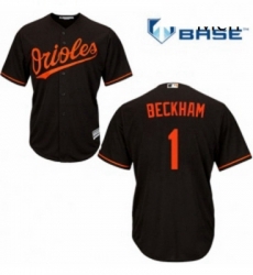 Mens Majestic Baltimore Orioles 1 Tim Beckham Replica Black Alternate Cool Base MLB Jersey Mens Majestic Baltimore Orioles 1 Tim Beckham Replica Black Alternate Cool Base MLB Jersey