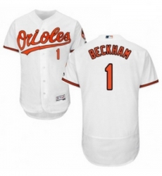 Mens Majestic Baltimore Orioles 1 Tim Beckham White Home Flex Base Authentic Collection MLB Jersey Mens Majestic Baltimore Orioles 1 Tim Beckham White Home Flex Base Authentic Collection MLB Jersey