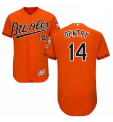 Mens Majestic Baltimore Orioles 14 Craig Gentry Orange Alternate Flex Base Authentic Collection MLB Jersey Mens Majestic Baltimore Orioles 14 Craig Gentry Orange Alternate Flex Base Authentic Collection MLB Jersey