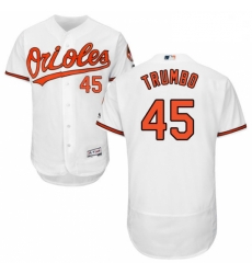 Mens Majestic Baltimore Orioles 45 Mark Trumbo White Home Flex Base Authentic Collection MLB Jersey Mens Majestic Baltimore Orioles 45 Mark Trumbo White Home Flex Base Authentic Collection MLB Jersey