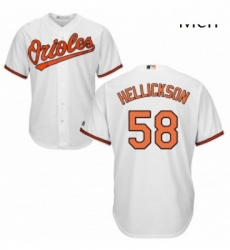 Mens Majestic Baltimore Orioles 58 Jeremy Hellickson Replica White Home Cool Base MLB Jersey Mens Majestic Baltimore Orioles 58 Jeremy Hellickson Replica White Home Cool Base MLB Jersey