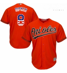 Mens Majestic Baltimore Orioles 8 Cal Ripken Replica Orange USA Flag Fashion MLB Jersey Mens Majestic Baltimore Orioles 8 Cal Ripken Replica Orange USA Flag Fashion MLB Jersey