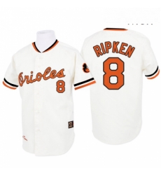 Mens Mitchell and Ness 1970 Baltimore Orioles 8 Cal Ripken Replica White Throwback MLB Jersey Mens Mitchell and Ness 1970 Baltimore Orioles 8 Cal Ripken Replica White Throwback MLB Jersey