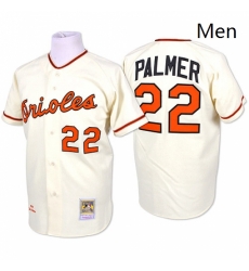 Mens Mitchell and Ness Baltimore Orioles 22 Jim Palmer Authentic Cream Throwback MLB Jersey Mens Mitchell and Ness Baltimore Orioles 22 Jim Palmer Authentic Cream Throwback MLB Jersey