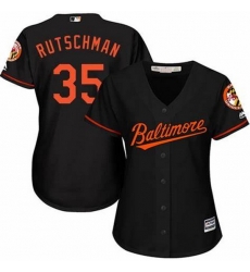 Women Baltimore Oriole #35 Adley Rutschman Black Flex Base Stitched Baseball jersey Women Baltimore Oriole #35 Adley Rutschman Black Flex Base Stitched Baseball jersey