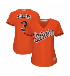 Womens Baltimore Orioles 3 Cedric Mullins Replica Orange Alternate Cool Base Baseball Jersey Womens Baltimore Orioles 3 Cedric Mullins Replica Orange Alternate Cool Base Baseball Jersey