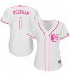 Womens Majestic Baltimore Orioles 1 Tim Beckham Replica White Fashion Cool Base MLB Jersey Womens Majestic Baltimore Orioles 1 Tim Beckham Replica White Fashion Cool Base MLB Jersey