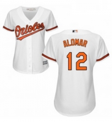 Womens Majestic Baltimore Orioles 12 Roberto Alomar Authentic White Home Cool Base MLB Jersey Womens Majestic Baltimore Orioles 12 Roberto Alomar Authentic White Home Cool Base MLB Jersey