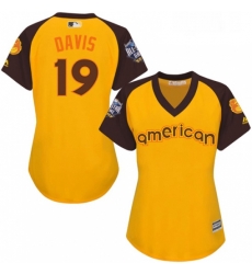 Womens Majestic Baltimore Orioles 19 Chris Davis Authentic Yellow 2016 All Star American League BP Cool Base MLB Jersey Womens Majestic Baltimore Orioles 19 Chris Davis Authentic Yellow 2016 All Star American League BP Cool Base MLB Jersey