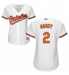 Womens Majestic Baltimore Orioles 2 JJ Hardy Authentic White Home Cool Base MLB Jersey Womens Majestic Baltimore Orioles 2 JJ Hardy Authentic White Home Cool Base MLB Jersey