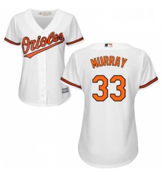 Womens Majestic Baltimore Orioles 33 Eddie Murray Replica White Home Cool Base MLB Jersey Womens Majestic Baltimore Orioles 33 Eddie Murray Replica White Home Cool Base MLB Jersey