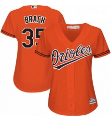 Womens Majestic Baltimore Orioles 35 Brad Brach Authentic Orange Alternate Cool Base MLB Jersey Womens Majestic Baltimore Orioles 35 Brad Brach Authentic Orange Alternate Cool Base MLB Jersey