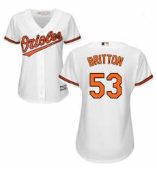Womens Majestic Baltimore Orioles 53 Zach Britton Authentic White Home Cool Base MLB Jersey Womens Majestic Baltimore Orioles 53 Zach Britton Authentic White Home Cool Base MLB Jersey