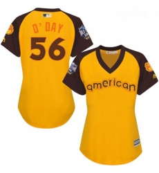 Womens Majestic Baltimore Orioles 56 Darren ODay Authentic Yellow 2016 All Star American League BP Cool Base MLB Jersey Womens Majestic Baltimore Orioles 56 Darren ODay Authentic Yellow 2016 All Star American League BP Cool Base MLB Jersey