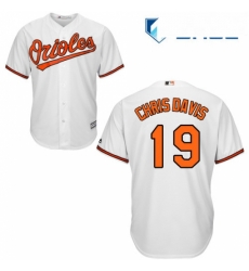 Youth Majestic Baltimore Orioles 19 Chris Davis Replica White Home Cool Base MLB Jersey Youth Majestic Baltimore Orioles 19 Chris Davis Replica White Home Cool Base MLB Jersey