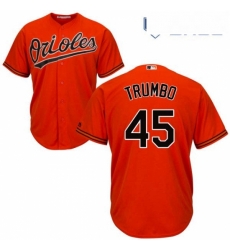 Youth Majestic Baltimore Orioles 45 Mark Trumbo Replica Orange Alternate Cool Base MLB Jersey Youth Majestic Baltimore Orioles 45 Mark Trumbo Replica Orange Alternate Cool Base MLB Jersey