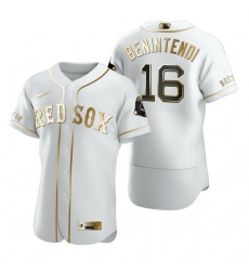 Boston Red Sox 16 Andrew Benintendi White Nike Mens Authentic Golden Edition MLB Jersey Boston Red Sox 16 Andrew Benintendi White Nike Mens Authentic Golden Edition MLB Jersey