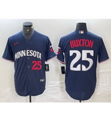 MLB Twins 25 Byron Buxton Navy Nike Cool Base Men Jersey MLB Twins 25 Byron Buxton Navy Nike Cool Base Men Jersey