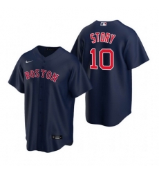 Men Boston Red Sox 10 Trevor Story Navy Cool Base Stitched Baseball jersey Men Boston Red Sox 10 Trevor Story Navy Cool Base Stitched Baseball jersey