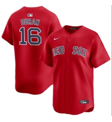 Men Boston Red Sox 16 Jarren Duran Red 2024 Alternate Limited Stitched Baseball Jersey Men Boston Red Sox 16 Jarren Duran Red 2024 Alternate Limited Stitched Baseball Jersey