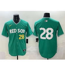 Men Boston Red Sox 28 Kristian Campbell Green 2025 City Connect Limited Stitched Baseball Jersey Men Boston Red Sox 28 Kristian Campbell Green 2025 City Connect Limited Stitched Baseball Jersey