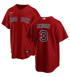 Men Boston Red Sox 3 Reese McGuire Red Cool Base Stitched Baseball Jersey Men Boston Red Sox 3 Reese McGuire Red Cool Base Stitched Baseball Jersey