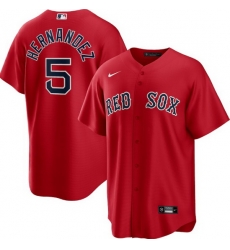 Men Boston Red Sox 5 Kike Hernandez Red Cool Base Stitched Baseball jersey Men Boston Red Sox 5 Kike Hernandez Red Cool Base Stitched Baseball jersey
