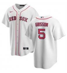 Men Boston Red Sox 5 Vaughn Grissom White Cool Base Stitched Baseball Jersey Men Boston Red Sox 5 Vaughn Grissom White Cool Base Stitched Baseball Jersey