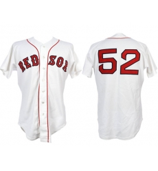 Men Boston Red Sox 52 Jim Rice White 1984 Home Stitched Baseball Jersey