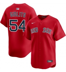 Men Boston Red Sox 54 Lucas Giolito Red 2025 Alternate Limited Stitched Baseball Jersey Men Boston Red Sox 54 Lucas Giolito Red 2025 Alternate Limited Stitched Baseball Jersey