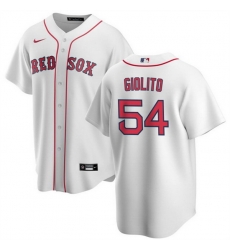 Men Boston Red Sox 54 Lucas Giolito White Cool Base Stitched Baseball Jersey Men Boston Red Sox 54 Lucas Giolito White Cool Base Stitched Baseball Jersey