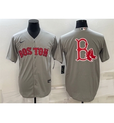 Men Boston Red Sox Gray Team Big Logo Cool Base Stitched Jersey Men Boston Red Sox Gray Team Big Logo Cool Base Stitched Jersey