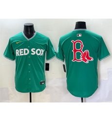 Men Boston Red Sox Team Big Logo Green 2025 City Connect Limited Stitched Baseball Jersey