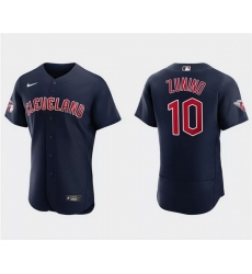 Men Cleveland Guardians 10 Mike Zunino Navy Flex Base Stitched Jersey Men Cleveland Guardians 10 Mike Zunino Navy Flex Base Stitched Jersey