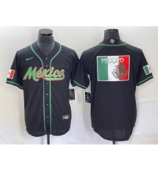 Men Mexico Baseball 2023 Black World Baseball Classic Team Big Logo Stitched Jersey Men Mexico Baseball 2023 Black World Baseball Classic Team Big Logo Stitched Jersey
