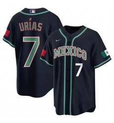 Men Mexico Baseball 7 Julio Urias 2023 Black World Baseball Classic Stitched Jersey 2 Men Mexico Baseball 7 Julio Urias 2023 Black World Baseball Classic Stitched Jersey 2