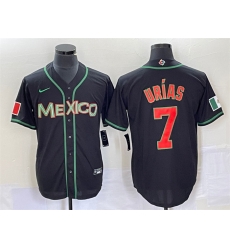 Men Mexico Baseball 7 Julio Urias 2023 Black World Baseball With Patch Classic Stitched Jersey 2 Men Mexico Baseball 7 Julio Urias 2023 Black World Baseball With Patch Classic Stitched Jersey 2