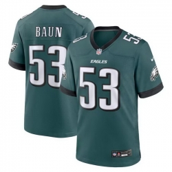 Men Philadelphia Eagles 53 Zack Baun Green Vapor Limi