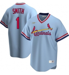 Men St Louis Cardinals 1 Ozzie Smith Light Blue Stitched Baseball Jersey Men St Louis Cardinals 1 Ozzie Smith Light Blue Stitched Baseball Jersey