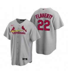 Men St Louis Cardinals 22 Jack Flaherty Grey Cool Base Stitched Jersey Men St Louis Cardinals 22 Jack Flaherty Grey Cool Base Stitched Jersey
