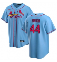 Men St Louis Cardinals 44 Kyle Gibson Blue Cool Base Stitched Baseball Jersey Men St Louis Cardinals 44 Kyle Gibson Blue Cool Base Stitched Baseball Jersey