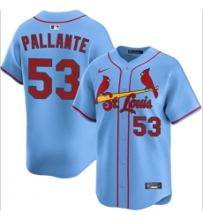 Men St  Louis Cardinals 53 Andre Pallante Blue Alternate Limited Stitched Baseball Jersey