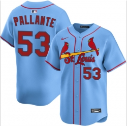 Men St  Louis Cardinals 53 Andre Pallante Blue Alternate Limited Stitched Baseball Jersey