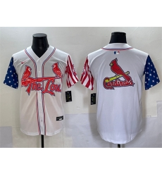 Men St Louis Cardinals Team Big Logo White Independence Day Vapor Premier Limited Stitched Baseball Jersey 1 Men St Louis Cardinals Team Big Logo White Independence Day Vapor Premier Limited Stitched Baseball Jersey 1