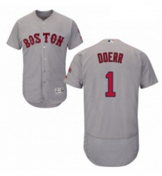 Mens Majestic Boston Red Sox 1 Bobby Doerr Grey Road Flex Base Authentic Collection MLB Jersey Mens Majestic Boston Red Sox 1 Bobby Doerr Grey Road Flex Base Authentic Collection MLB Jersey
