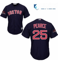 Mens Majestic Boston Red Sox 25 Steve Pearce Replica Navy Blue Alternate Road Cool Base 2018 World Series Champions MLB Jersey Mens Majestic Boston Red Sox 25 Steve Pearce Replica Navy Blue Alternate Road Cool Base 2018 World Series Champions MLB Jersey