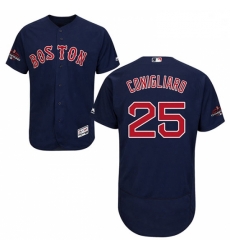Mens Majestic Boston Red Sox 25 Tony Conigliaro Navy Blue Alternate Flex Base Authentic Collection 2018 World Series Jersey Mens Majestic Boston Red Sox 25 Tony Conigliaro Navy Blue Alternate Flex Base Authentic Collection 2018 World Series Jersey