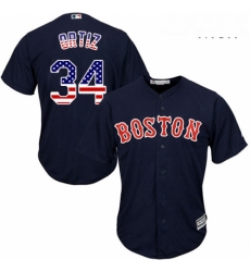 Mens Majestic Boston Red Sox 34 David Ortiz Replica Navy Blue USA Flag Fashion MLB Jersey Mens Majestic Boston Red Sox 34 David Ortiz Replica Navy Blue USA Flag Fashion MLB Jersey